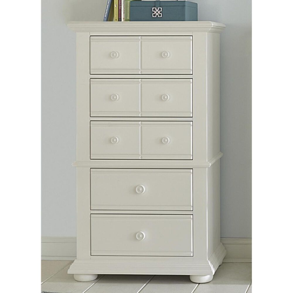 Belle Furnishings Summer House Lingerie Chest in Oyster White, , large