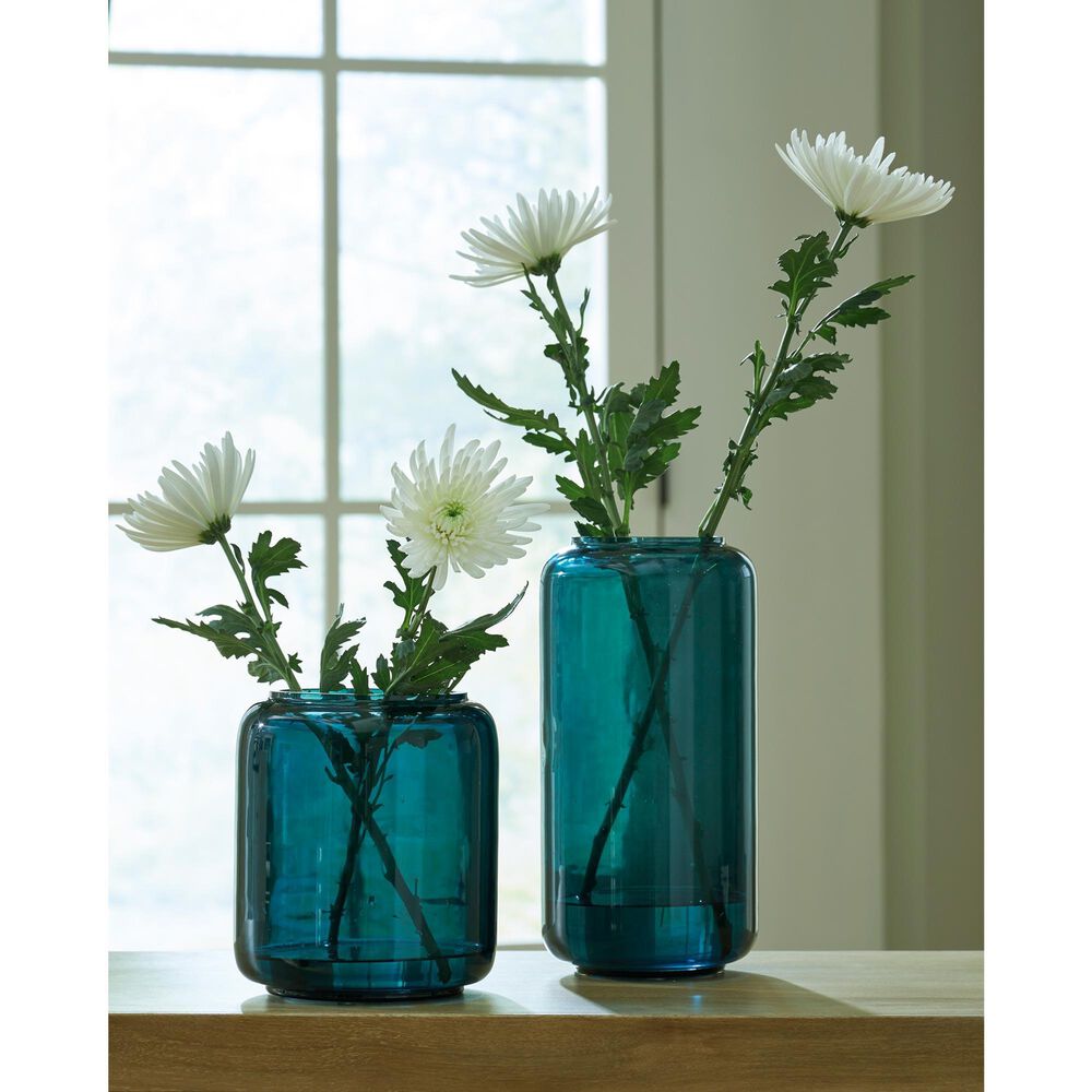 Ashley Inisland 8" Vase in Teal, , large