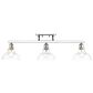 Golden Lighting Carver 3-Light Semi-Flush in Chrome, , large