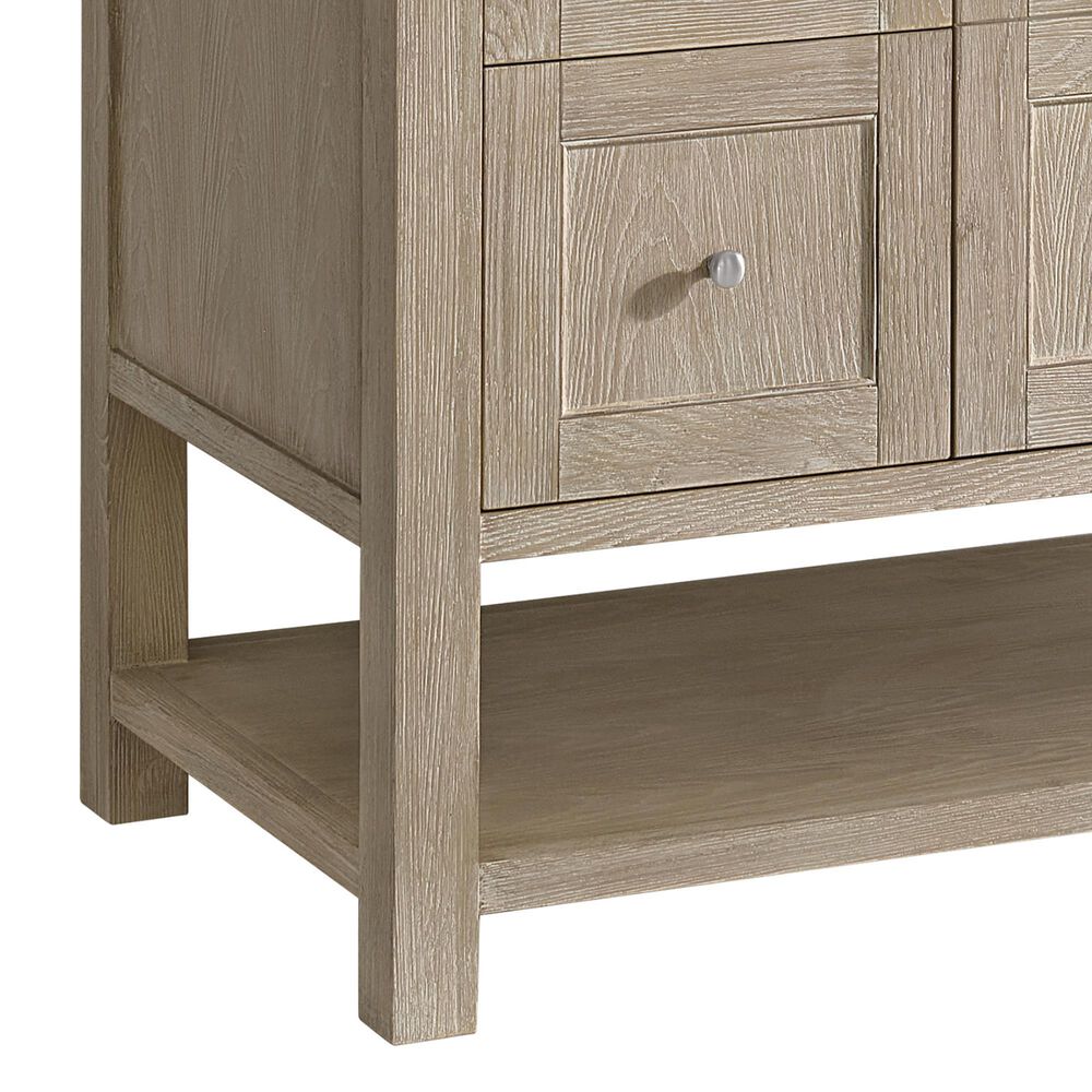 James Martin Vanities Breckenridge 48" Single Bathroom Vanity in Whitewashed Oak with 3 cm Eternal Jasmine Pearl Silestone Top, Rectangular Sink and FreePower Wireless Charger, , large