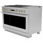 Monogram 48" Dual-Fuel Professional Range with 6 Burners and Steam Clean in Stainless Steel, , large