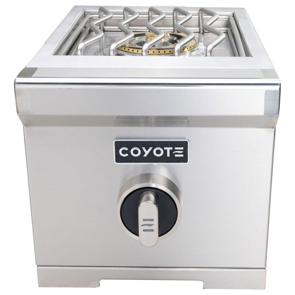Coyote Outdoor 12" Built-In Single Natural Gas Side Burner in Stainless Steel, , large