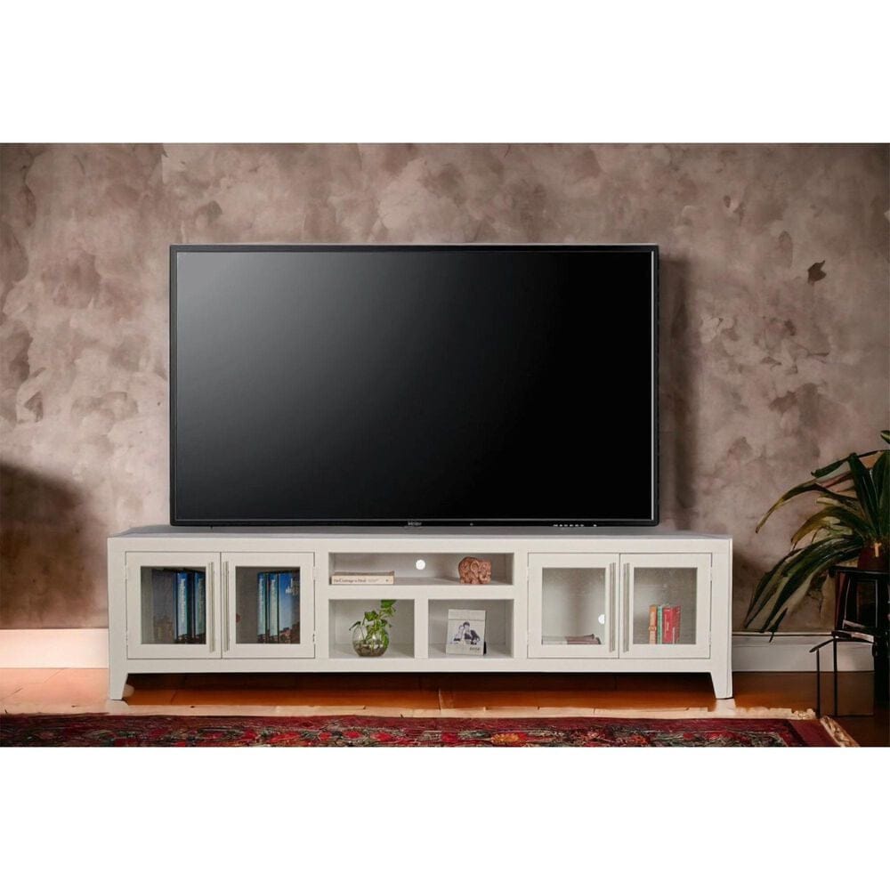Cal-Baja Furniture 92&quot; SZ TV Console in White, , large