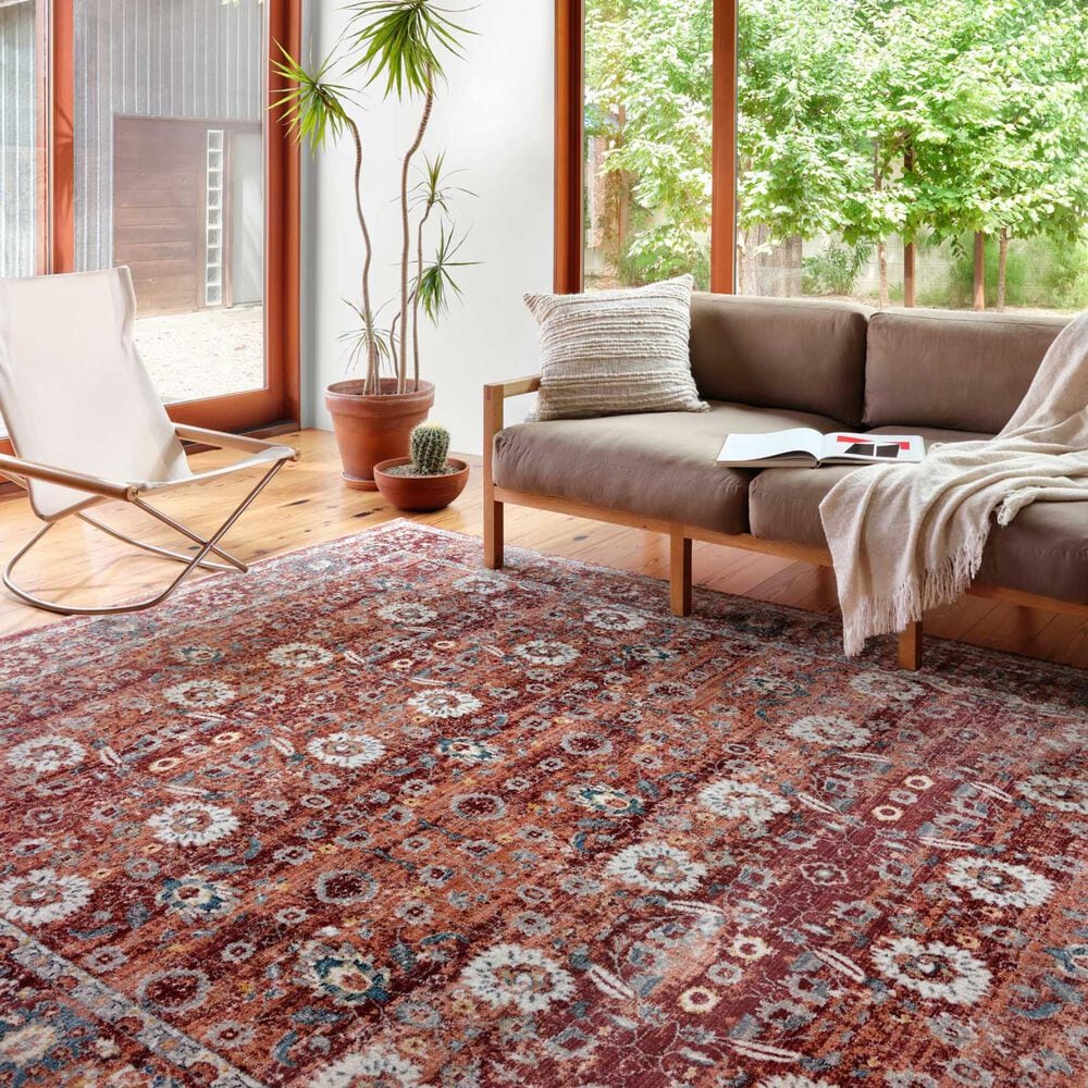 Loloi II Samra SAM-07 7&#39;8&quot; x 10&#39; Brick/Multi Area Rug, , large