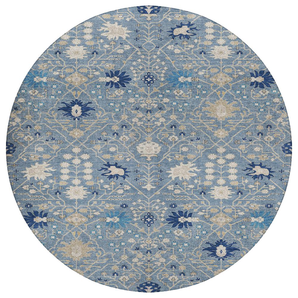 Dalyn Rug Company Tabrook TB12 Denim 8" Round Area Rug, , large