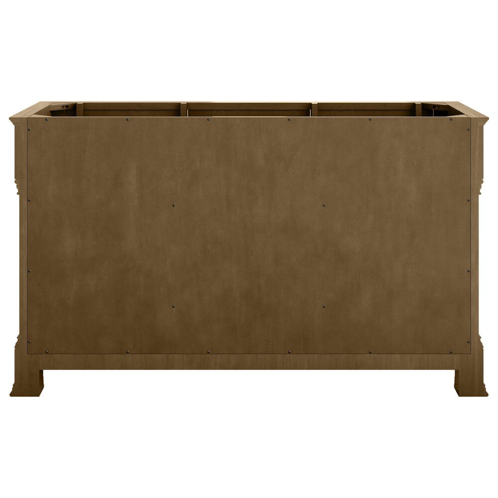 James Martin Vanities Brookfield 60" Double Bathroom Vanity in Honey Oak with 3 cm Charcoal Soapstone Quartz Top and Rectangular Sinks, , large