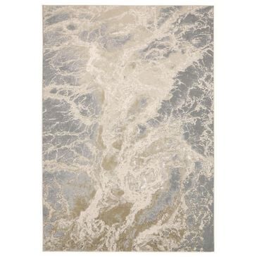 Feizy Rugs Aura 12" x 18" Beige, Gray and Gold Area Rug, , large