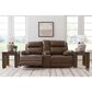 Ashley VonRyan Power Reclining Loveseat with Adjustable Headrest in Tobacco, , large