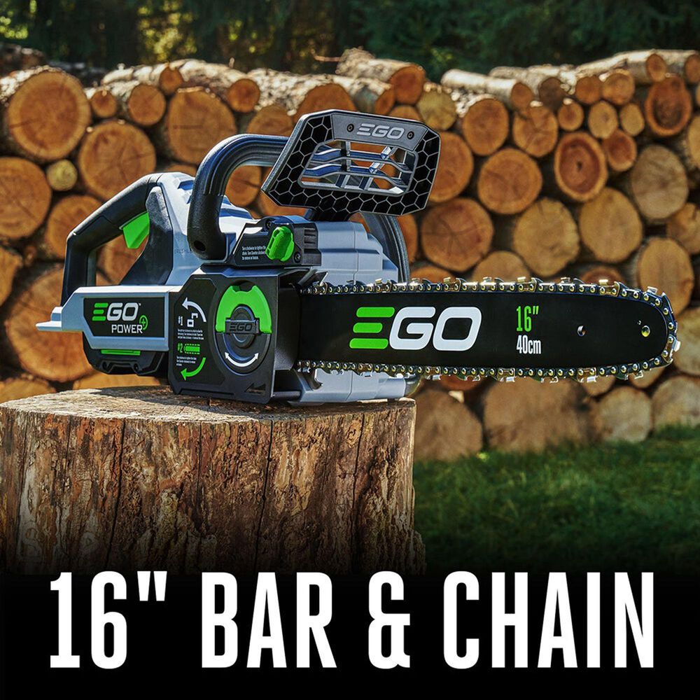 EGO 16&quot; Chainsaw with 4.0Ah Battery and Standard Charger in Gray and Black, , large