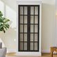 Hearth and Haven 71.2"" Freestanding Glass Door Pantry with Adjustable Shelves in White and Black, , large