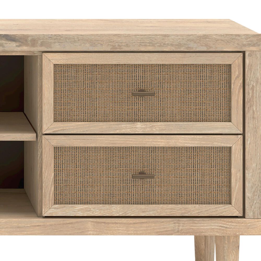 Ashley Cielden 72" XL TV Stand in Oak and Beige, , large