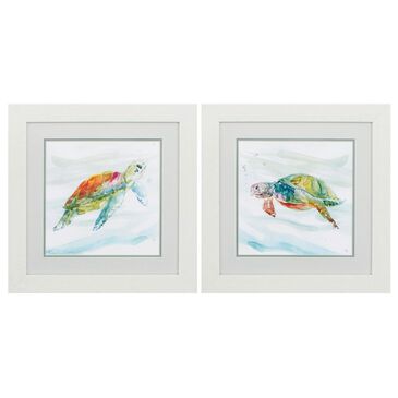 Propac "Turtle Tropics" Wall Art in Blue (Set of 2), , large