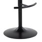 LumiSource Grotto Swivel Barstool with Black Faux Leather Upholstery in Black and Light Grey (Set of 2), , large