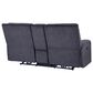 Steve Silver Lovell Power Console Loveseat in Charcoal, , large