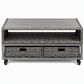Summit Home Hampton Cove 42" Patio Rectangular Coffee Table in Gray, , large