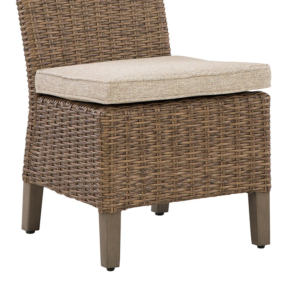 Ashley Laguna Heights Patio Side Chair with Cushion in Beige (Set of 2), , large