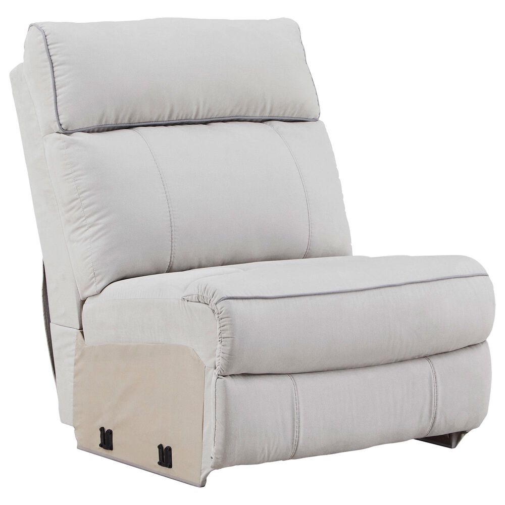 Ashley Social Pointe 6-Piece Power Reversible Reclining Sectional in Pearl and Ash, , large