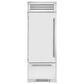 True Residential 17.7 Cu. Ft. Bottom Freezer Refrigerator with Left Hinge and Solid Door in Stainless Steel, , large