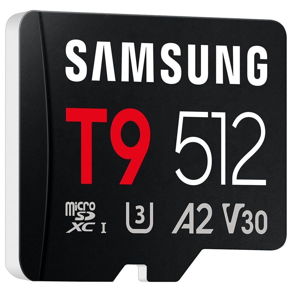 Samsung 512GB T9 UHS-I microSDXC Memory Card in Black, , large
