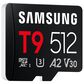 Samsung 512GB T9 UHS-I microSDXC Memory Card in Black, , large