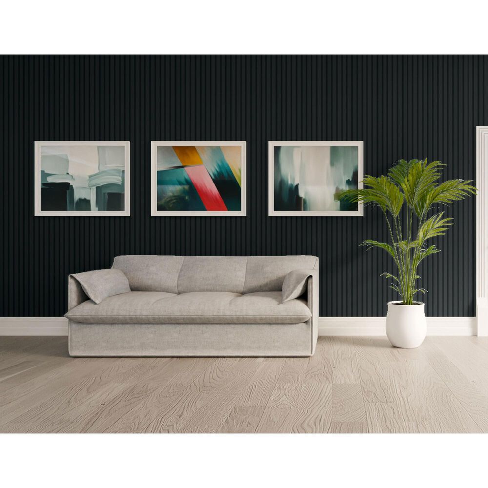 Paramount Matte Black and Black 11.8" x 109" Wall Panel, , large
