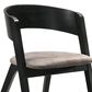 Armen Living Jackie Dining Chair in Black, , large