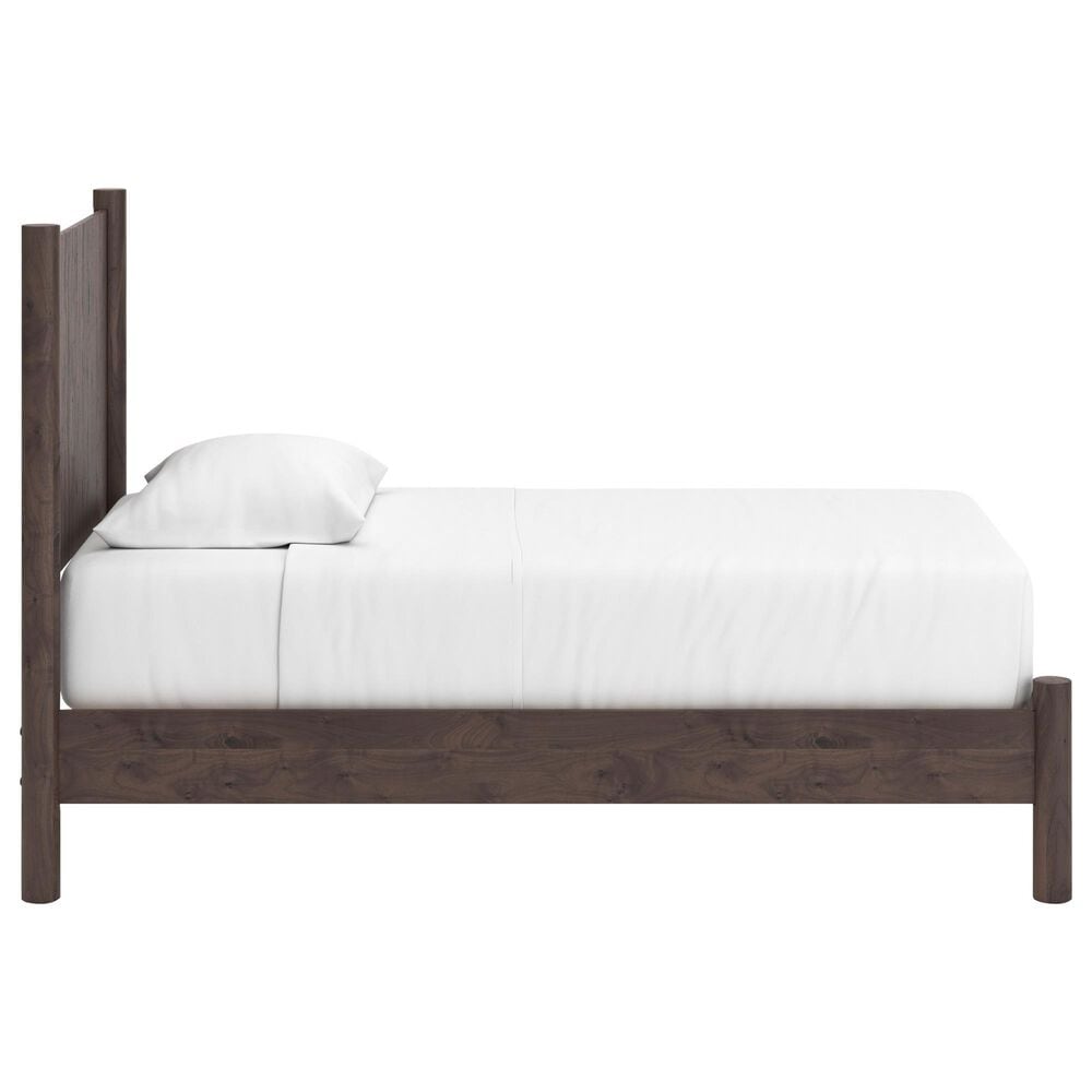 Ashley Pamytta Twin Panel Platform Bed in Rich Brown, , large