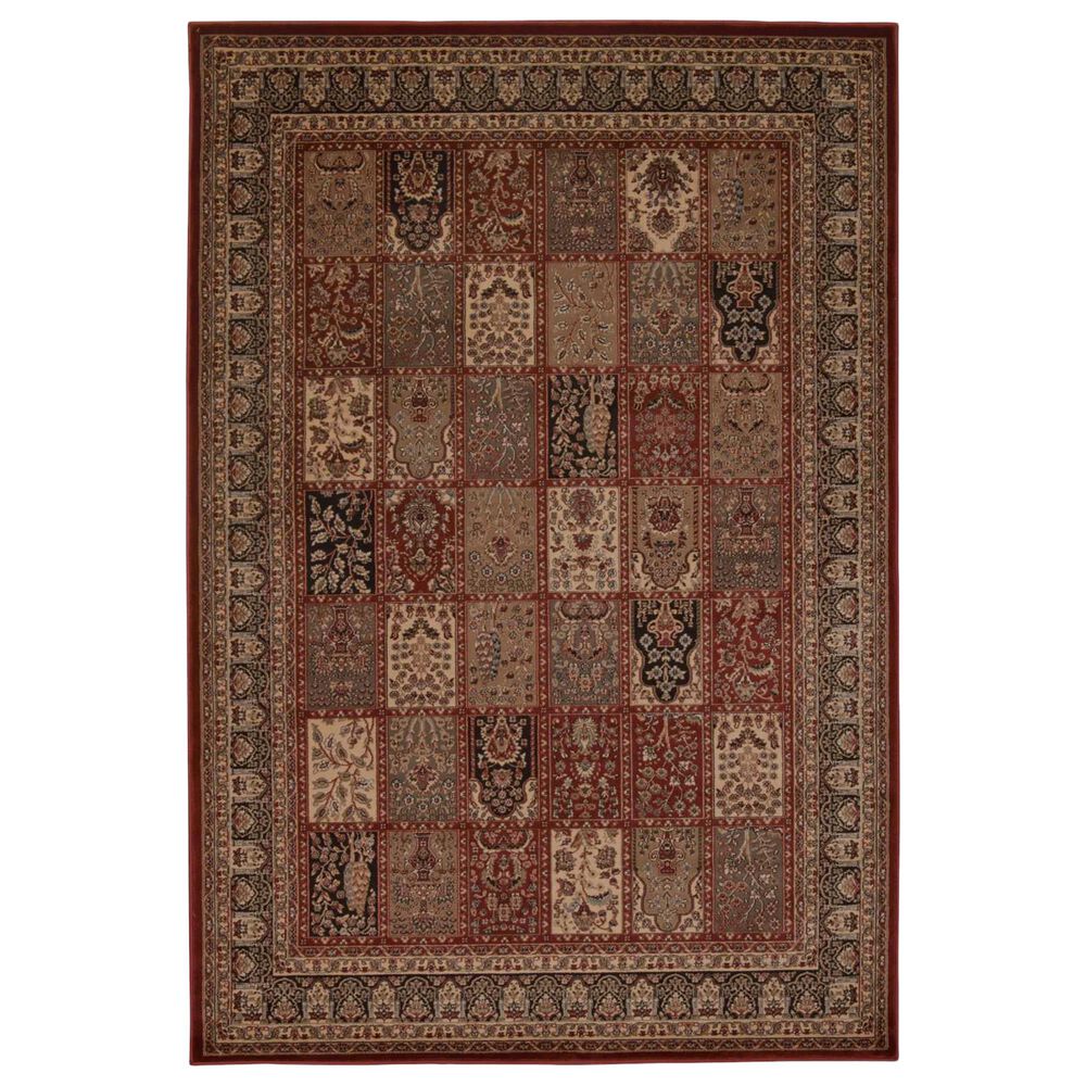 Nourison Ararat ARA01 9'3" x 12'9" Burgundy Area Rug, , large