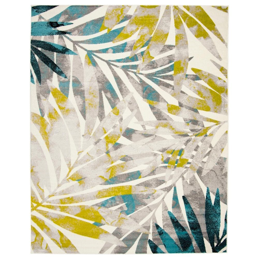 Safavieh Skyler SKY189G 8" x 10" Gray and Green Area Rug, , large