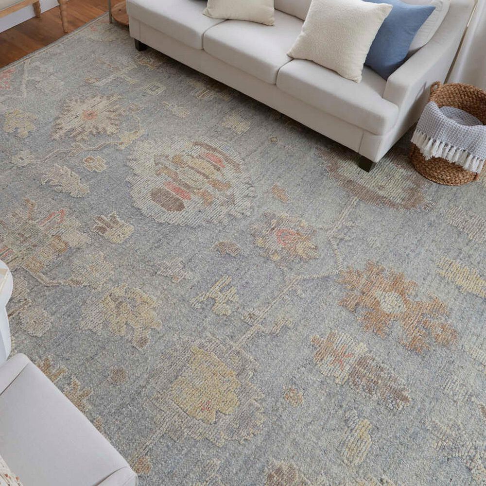 Feizy Grafton 3&#39;6&quot; x 5&#39;6&quot; Blue and Gray Area Rug, , large