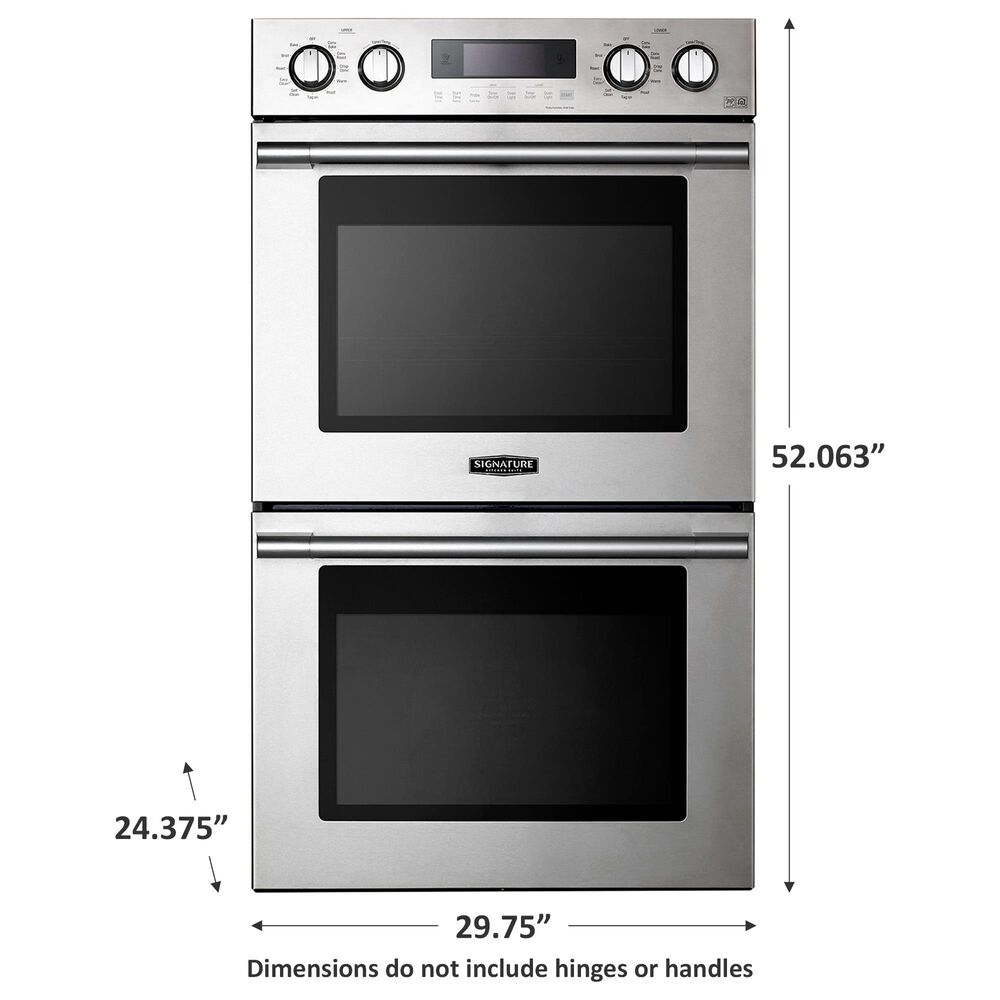 Signature Kitchen Suite 30&quot; Double Electric Wall Oven with Convection in Stainless Steel, , large