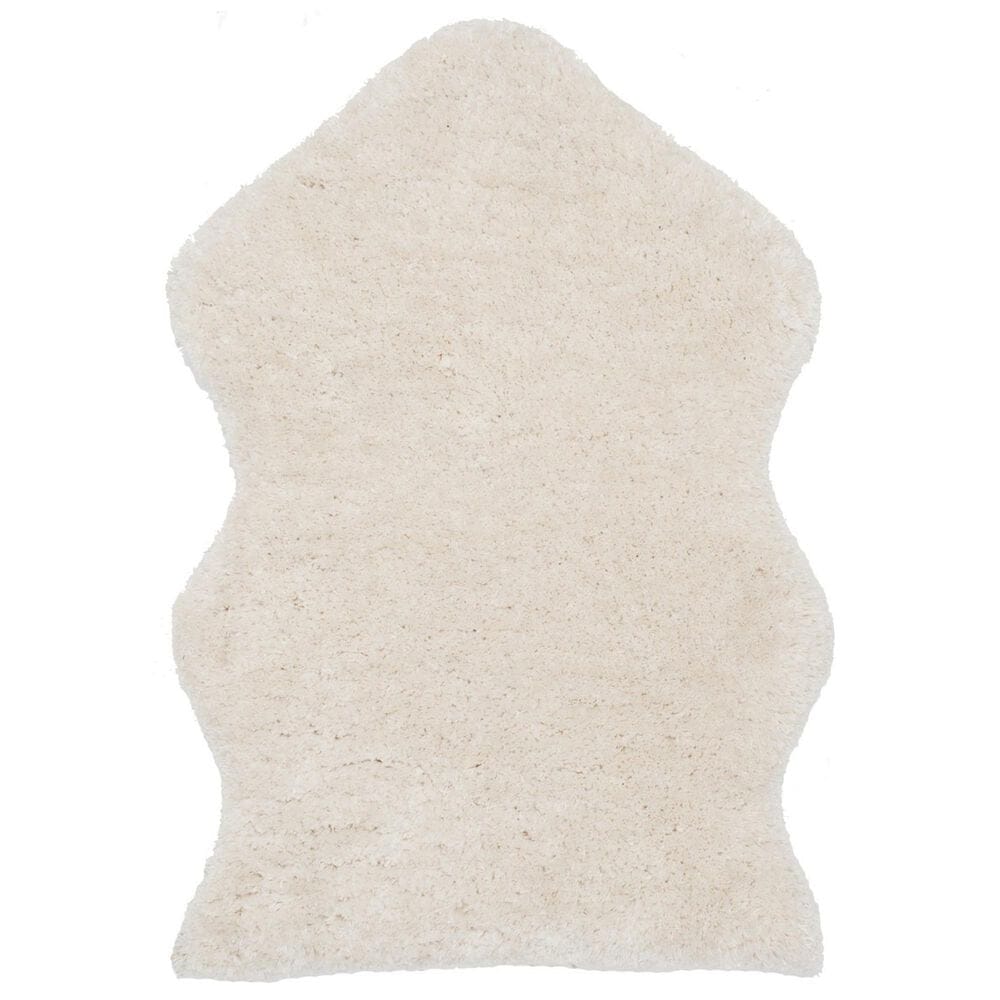 Safavieh Sheep Shag SSG101B 2"6" x 4" Ivory Area Rug, , large
