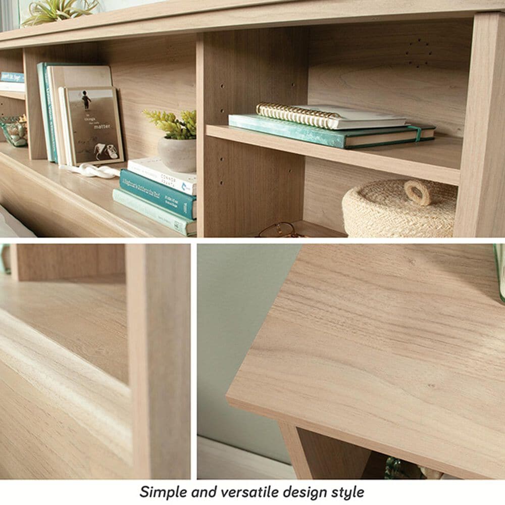 Sauder River Ranch Full/Queen Bookcase Headboard in Harvest Walnut, , large