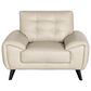 Chateau d"Ax Leather Accent Chair in Beige, , large