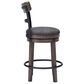 Ashley Caitbrook Swivel Counter Stool in Antiqued Gray and Black, , large