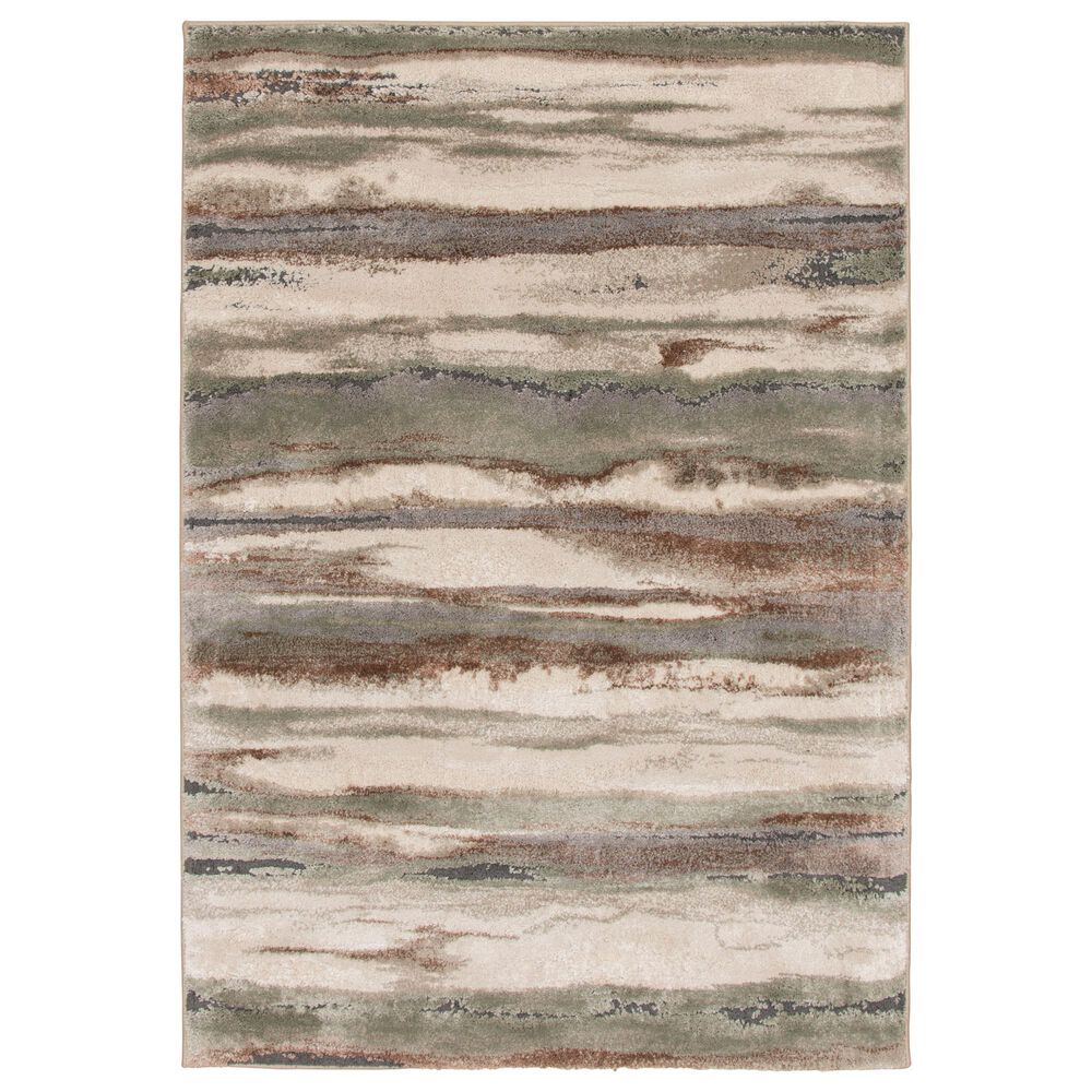 Central Oriental Stonington Gabby Coconut and Sage 5' x 7'6" Area Rug, , large