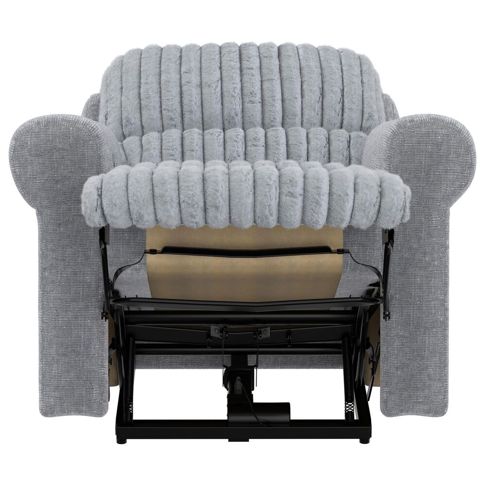 Catnapper Foxy Power Lay Flat Recliner with Zero Gravity in Nickel, , large