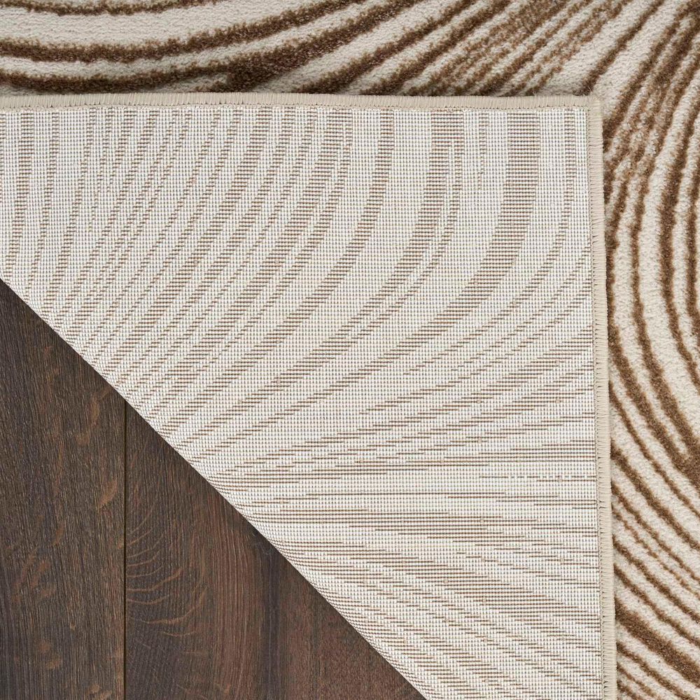 Nourison Central Park West CEP02 Beige and Brown 9&#39; x 12&#39; Area Rug, , large