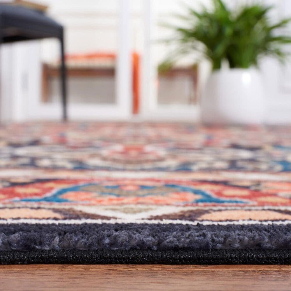 Safavieh Riviera 5&#39;5&quot; x 7&#39;7&quot; Red and Navy Area Rug, , large