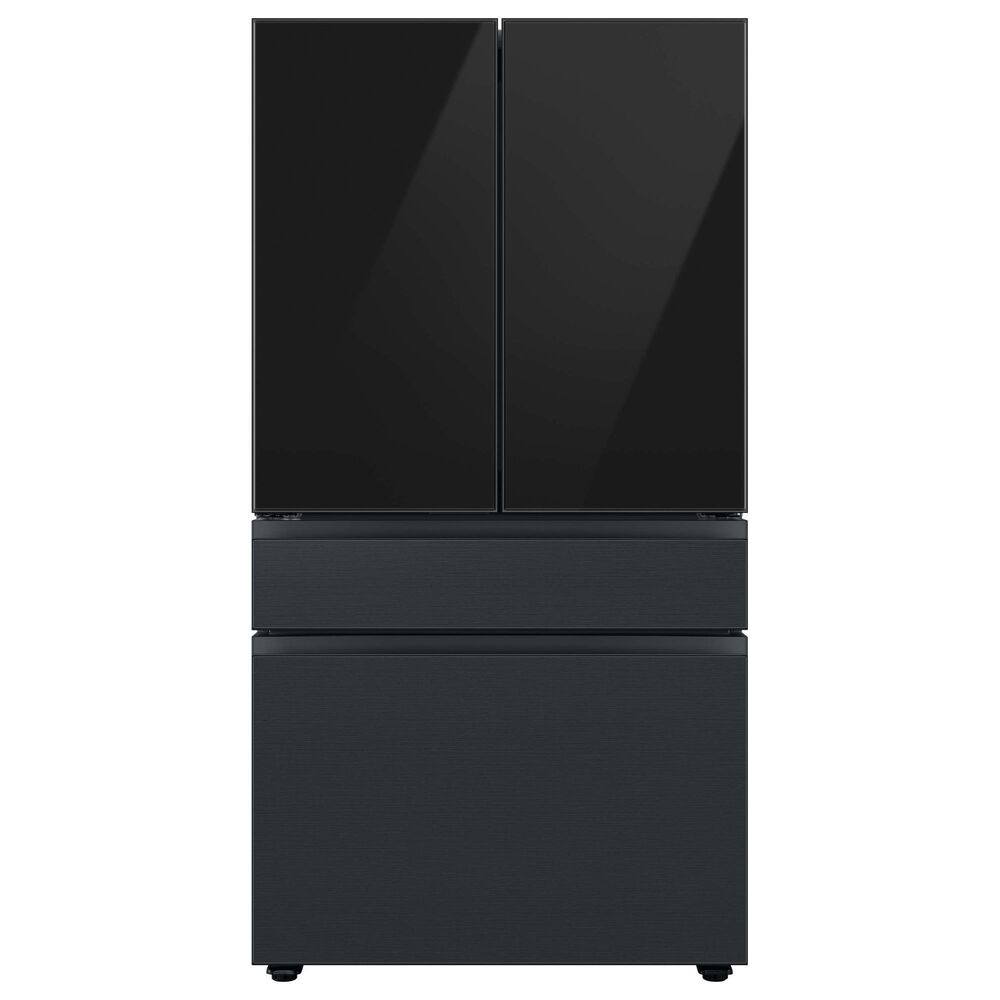 Samsung Bespoke Bespoke 4-Door French Door Refrigerator Bottom Panel in Matte Black Steel, , large