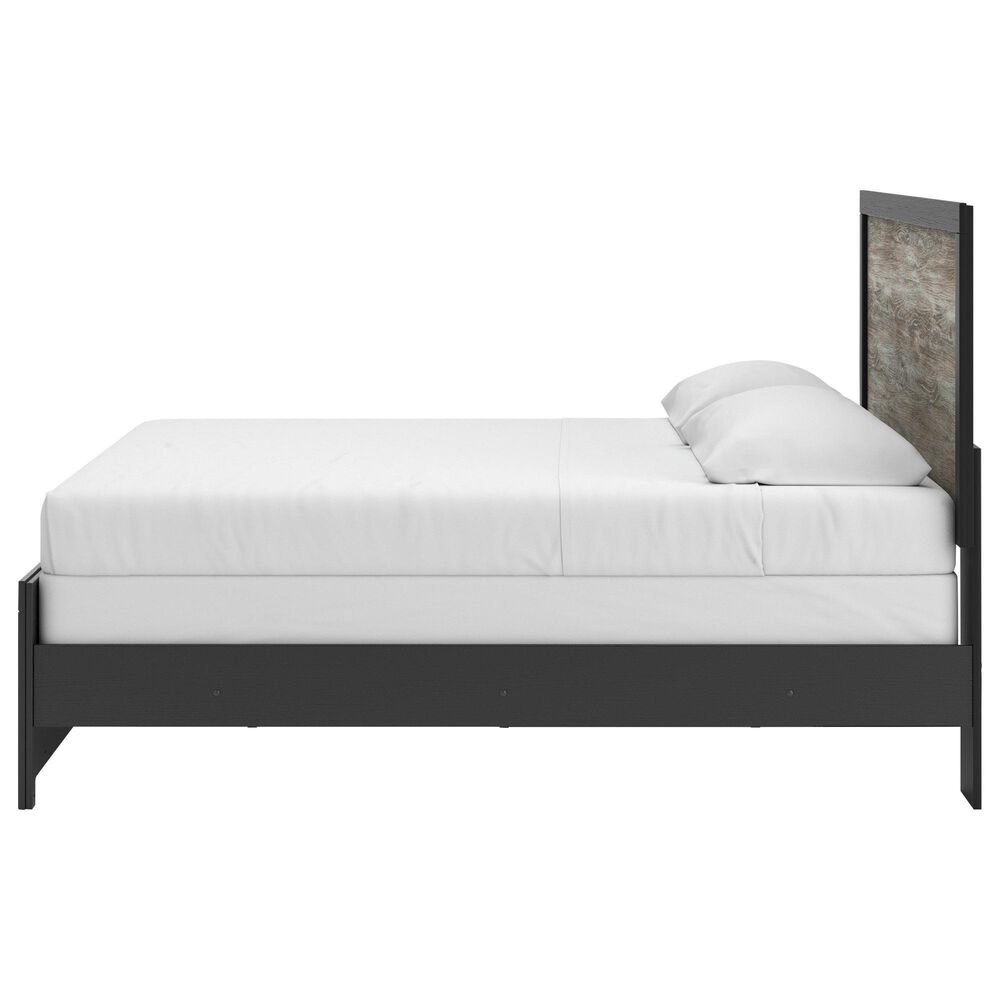 Ashley Broachmyn King Panel Bed in Black and Gray, , large