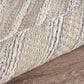 L&R Resources Bleached Naturals 9" x 12" Illusion Blue and Infinity Area Rug, , large