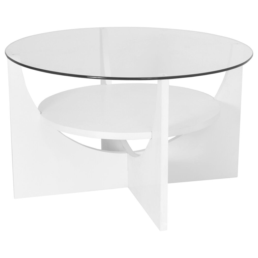 Lumisource U-Shaped Coffee Table in White, , large