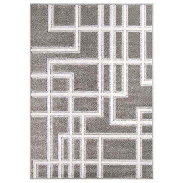 Orian Nouvelle Boucle Thornburn 5"2" x 7"6" Natural Silver Area Rug, , large