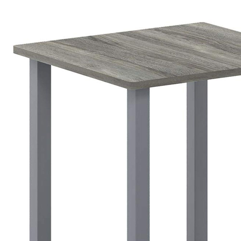 HOMLUX 2-Tier End Table in Gray (Set of 2), , large
