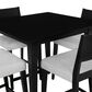 Linon Home Decor Cadence 5-Piece Counter Height Dining Set in Black Lacquer, , large