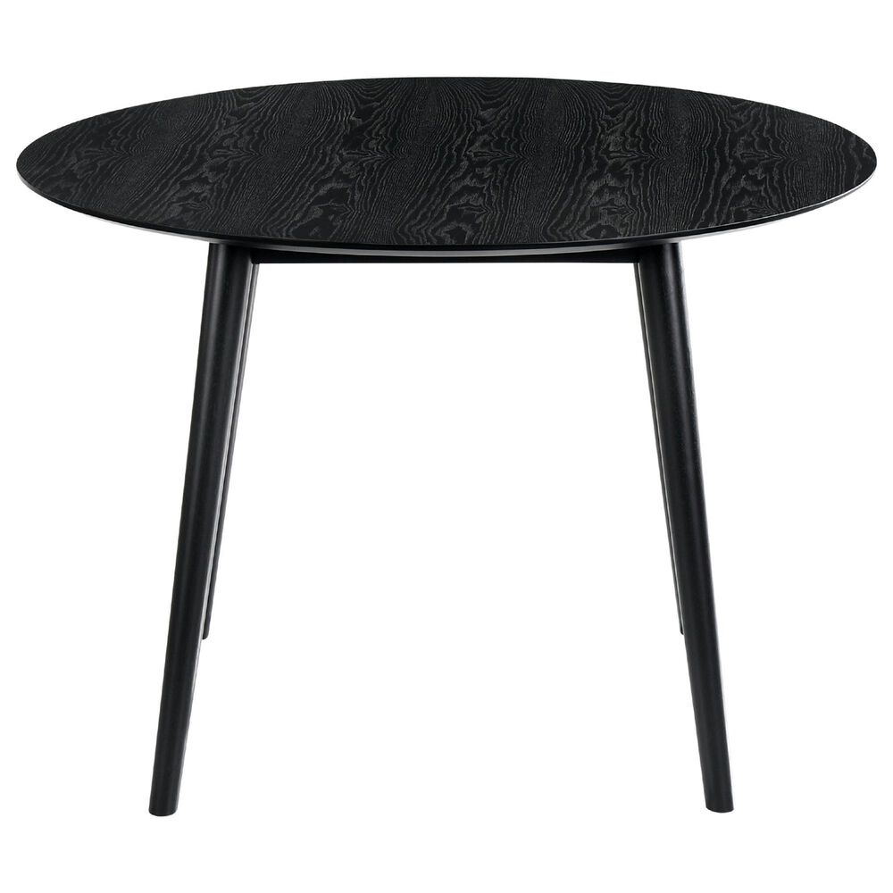 Blue River Arcadia and Juno 5-Piece 42&quot; Dining Set with Charcoal Cushion in Black, , large