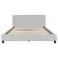 Ashley Zuraleus King Upholstered Platform Bed with Two Nightstands in Matte White, , large