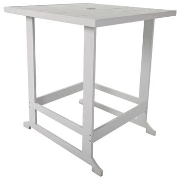 Redline Creation Inc. Bar Height Slat Table in White, , large