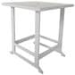 Redline Creation Inc. Bar Height Slat Table in White, , large